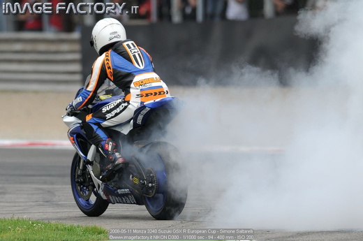2008-05-11 Monza 3240 Suzuki GSX R European Cup - Simone Saltarelli